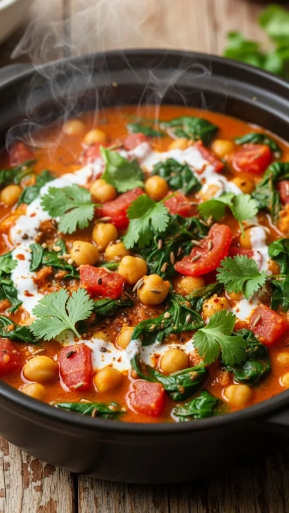 Chickpea & Spinach Curry