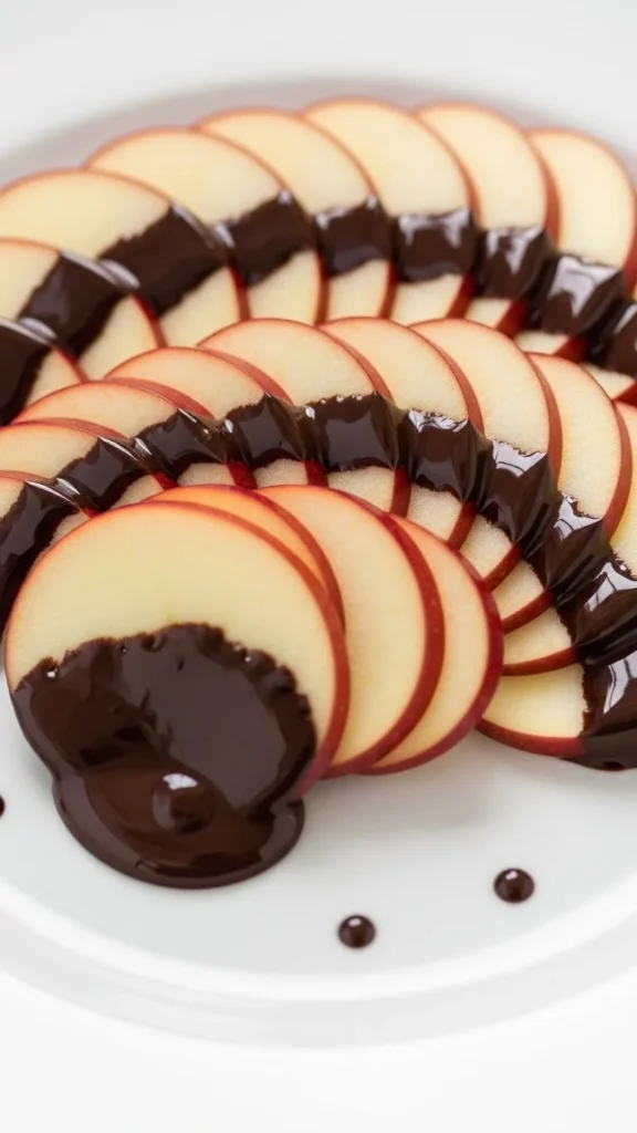 Chocolate Apple Slices