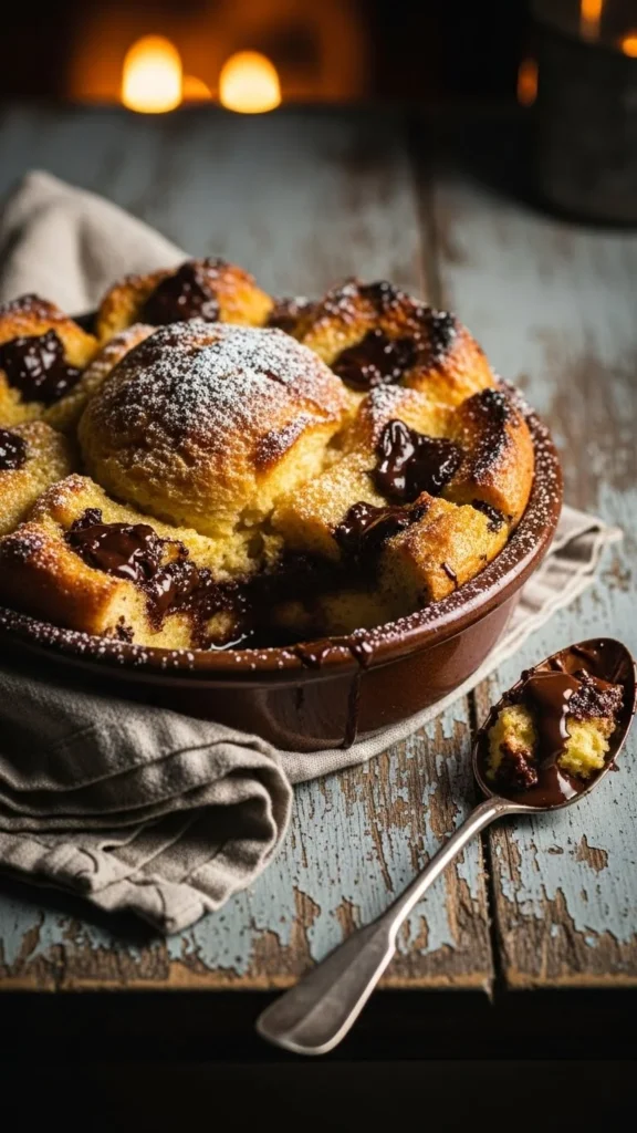 Chocolate Chip Bread Pudding