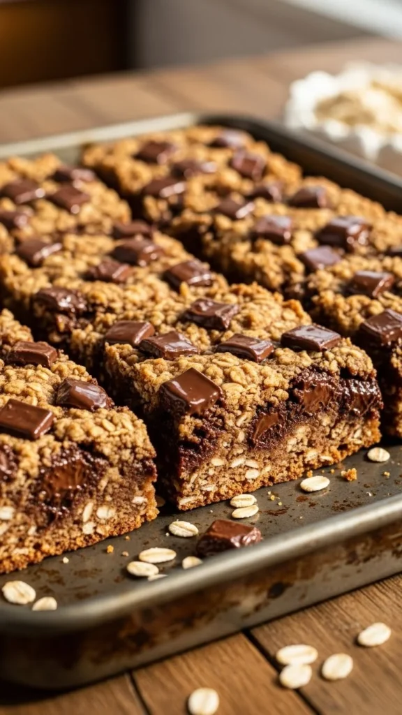 Chocolate Chunk Oatmeal Bars