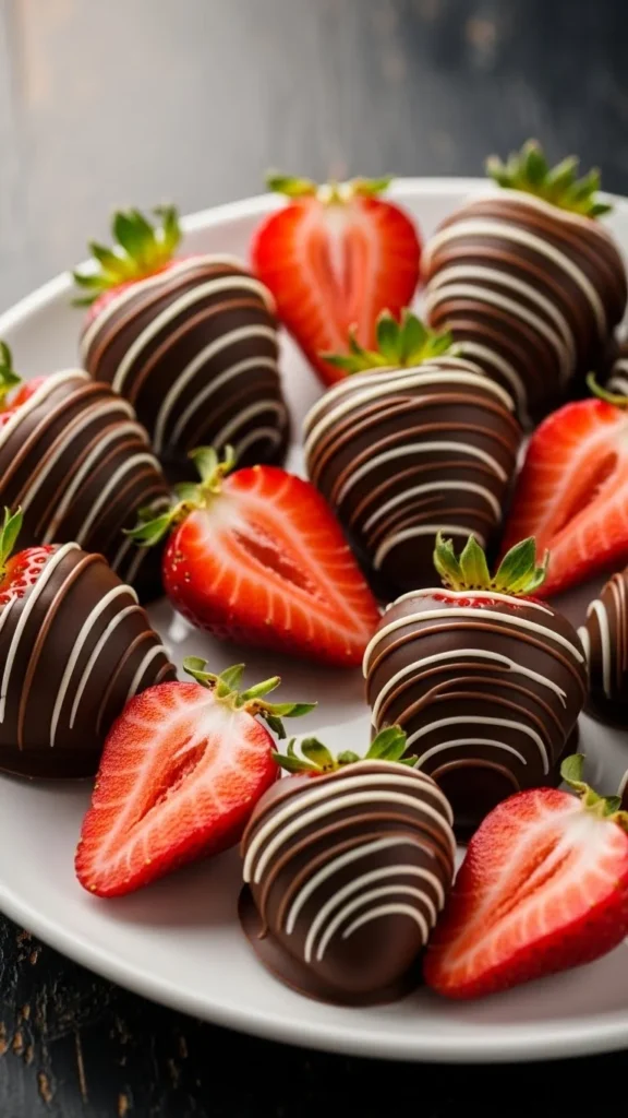 Chocolate-Covered Strawberry Bites