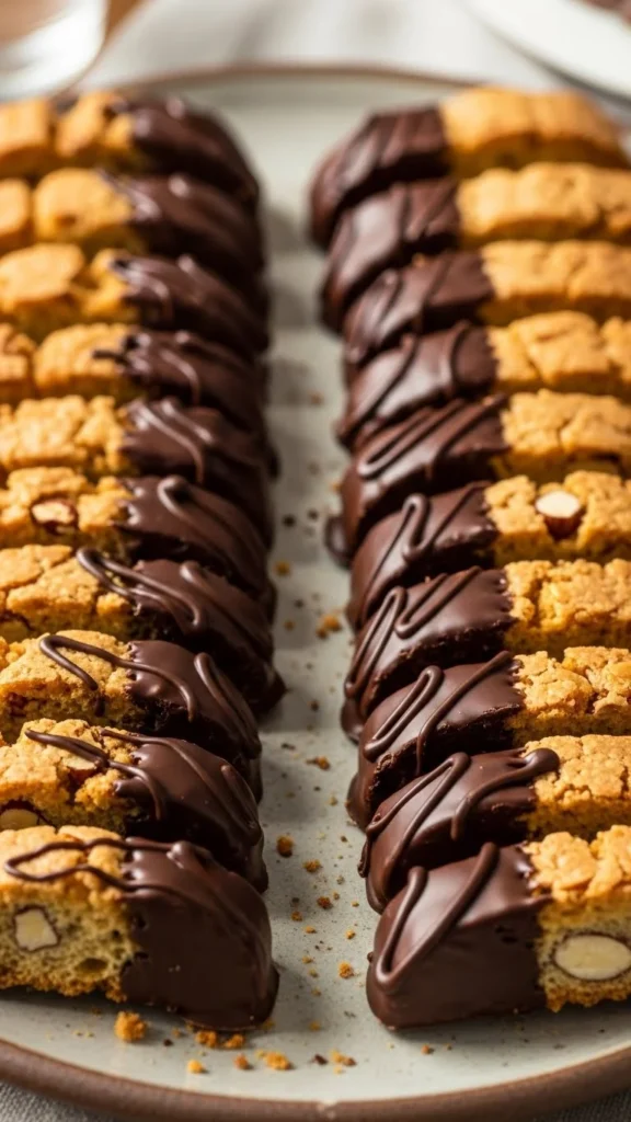 Chocolate Dipped Biscotti