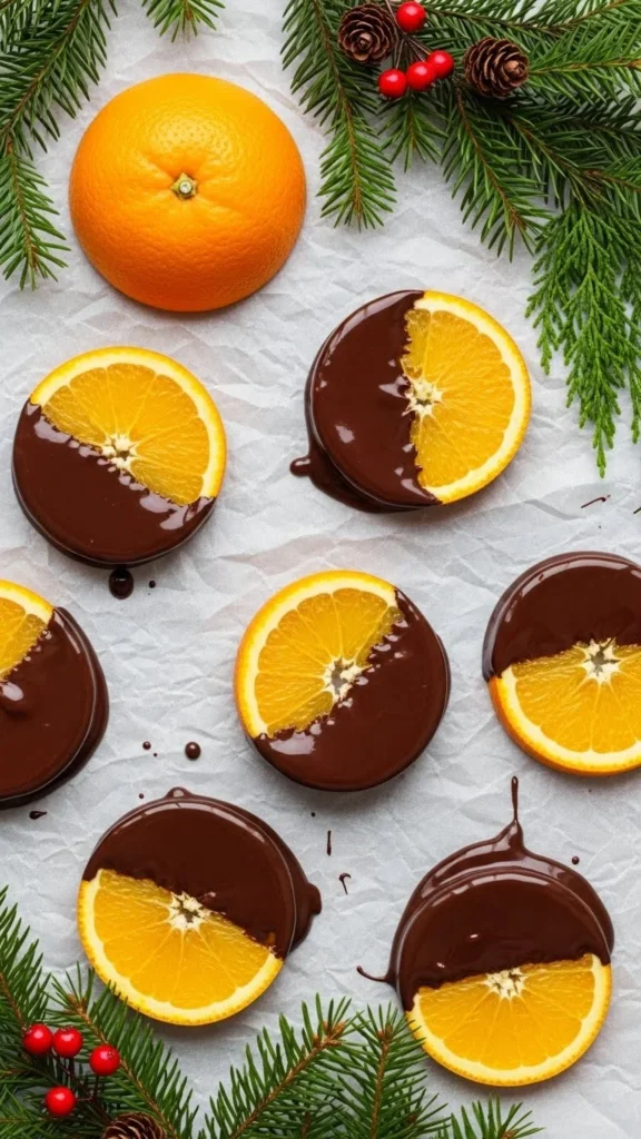 Chocolate-Dipped Orange Slices