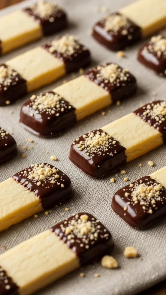 Chocolate-Dipped Shortbread