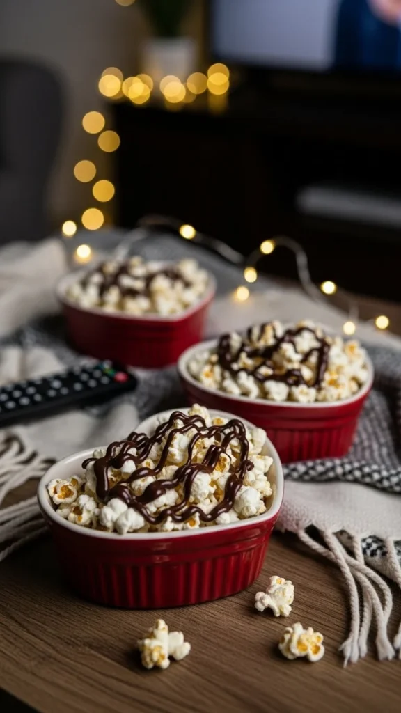 Chocolate Popcorn Hearts