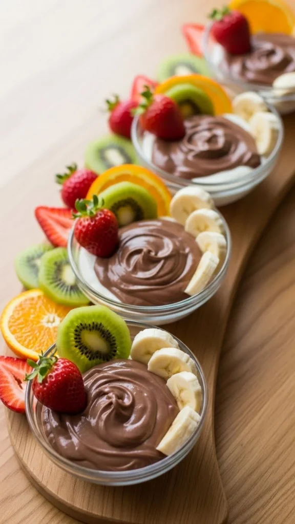 Chocolate Yogurt Dip Cups