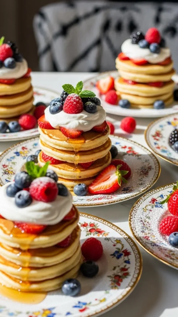 Christmas Pancake Stacks
