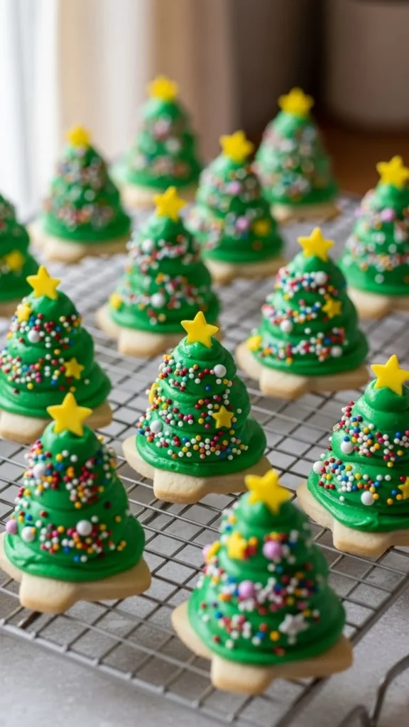Christmas Tree Sugar Cookies