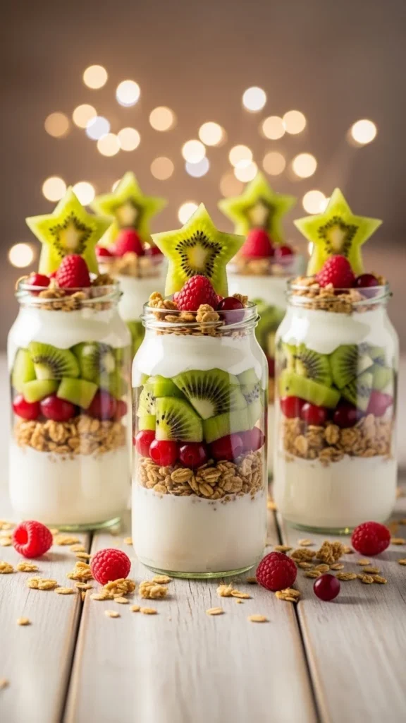 Christmas Tree Yogurt Parfaits