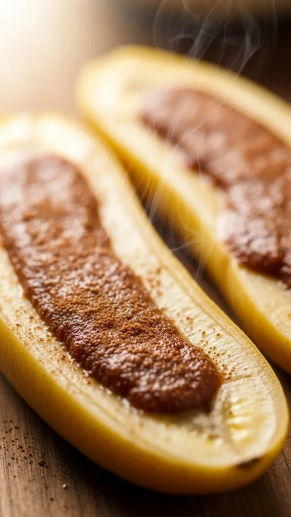 Cinnamon-Stuffed Baked Bananas