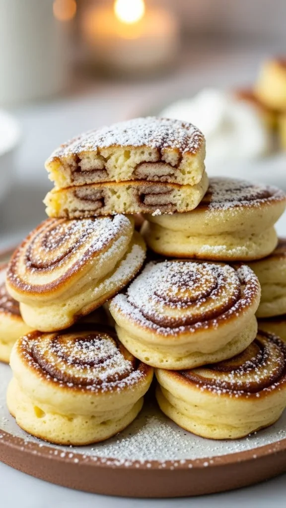 Cinnamon Swirl Pancake Bites