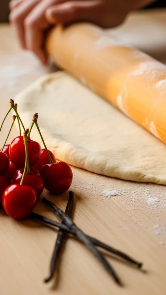 Cream Cheese Crust + Cherry Vanilla Pie