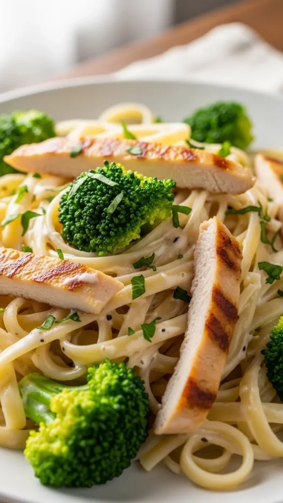 Creamy Chicken Broccoli Alfredo