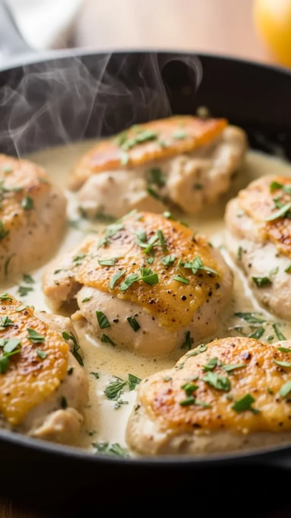 Creamy Chicken & Herb Skillet