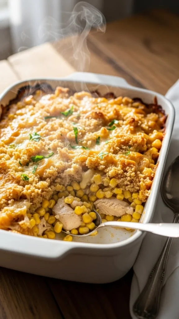 Creamy Chicken and Corn Casserole