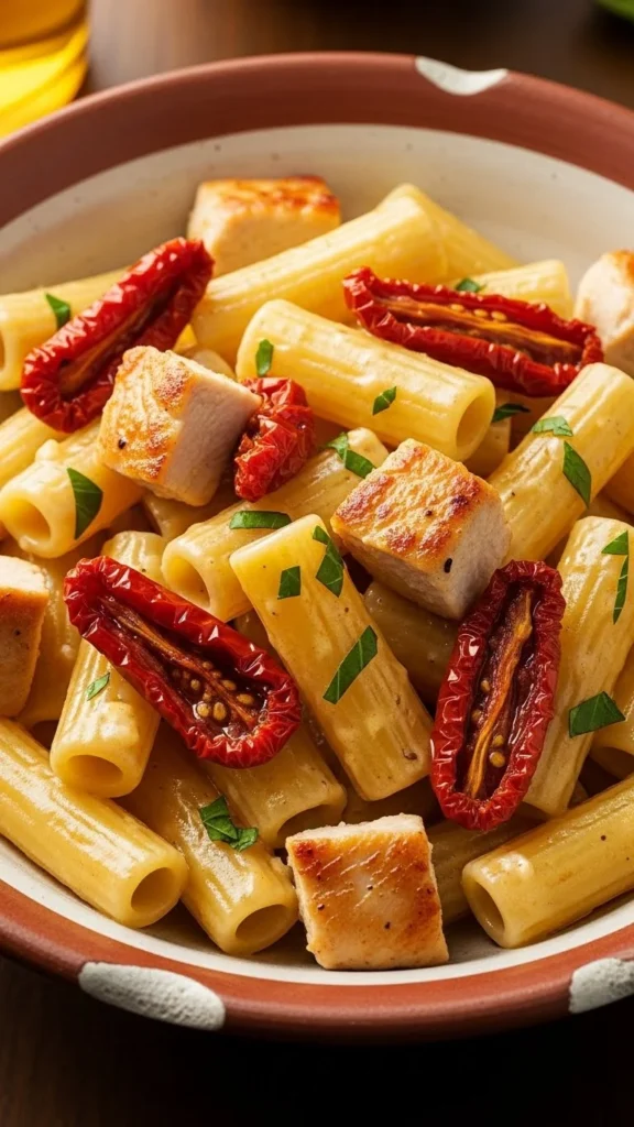 Creamy Chicken and Sun-Dried Tomato Pasta