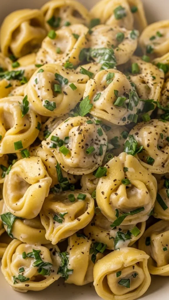 Creamy Garlic Herb Tortellini