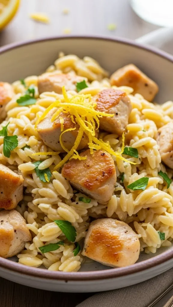 Creamy Lemon Chicken Orzo