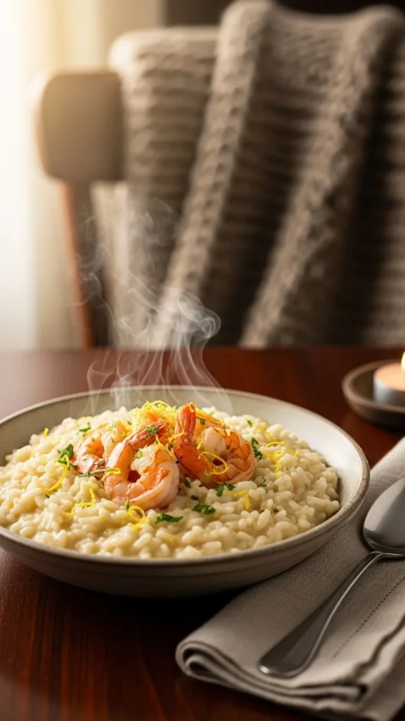 Creamy Lemon Shrimp Risotto