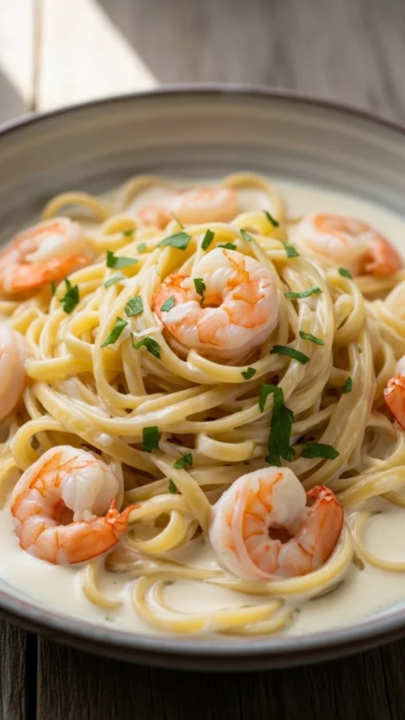 Creamy Shrimp Alfredo