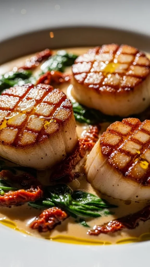 Creamy Tuscan Scallops