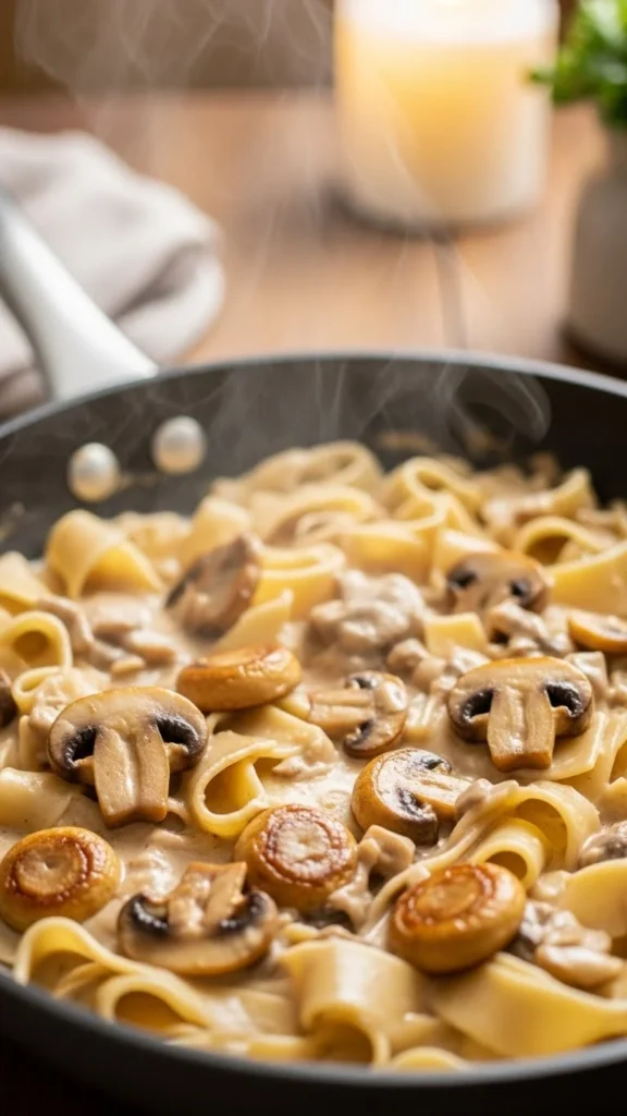 Creamy Vegan Mushroom Stroganoff