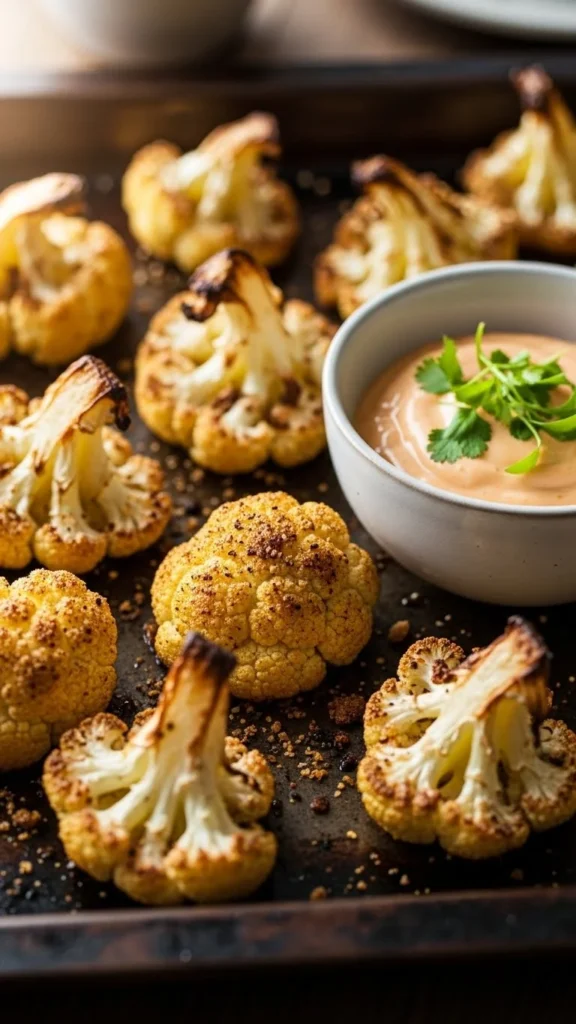 Spiced Cauliflower Popcorn