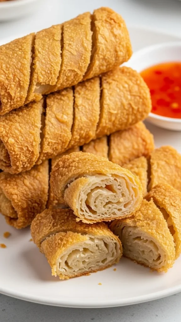 Crispy Chicken Spring Rolls