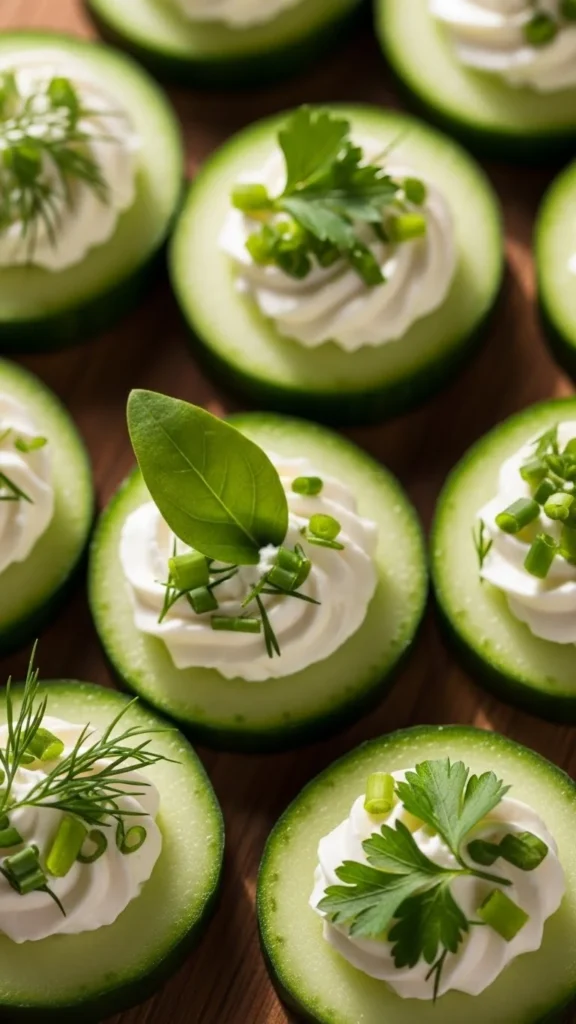 Cucumber Cream Cheese Bites