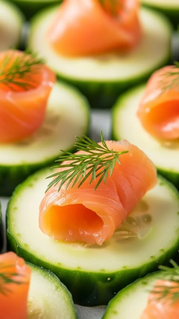 Cucumber Smoked Salmon Bites