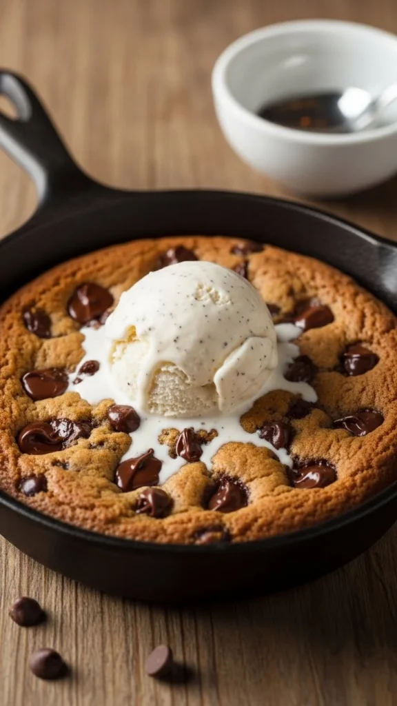 Deep Dish Chocolate Chip Cookie
