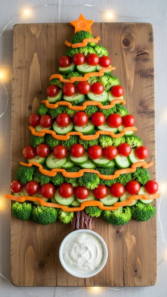 Festive Charcuterie-Style Veggie Board