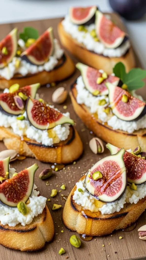 Fig & Ricotta Crostini Board