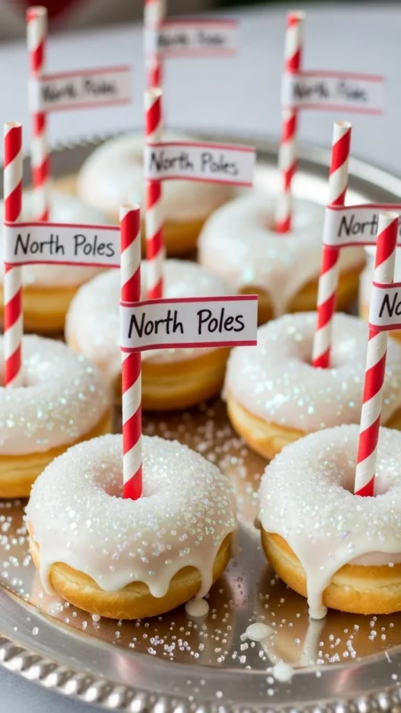 Frosted North Pole Donuts