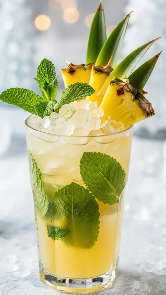 Frosted Pineapple Mint Punch