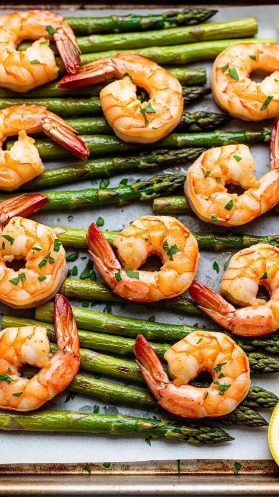 Garlic Butter Shrimp & Asparagus