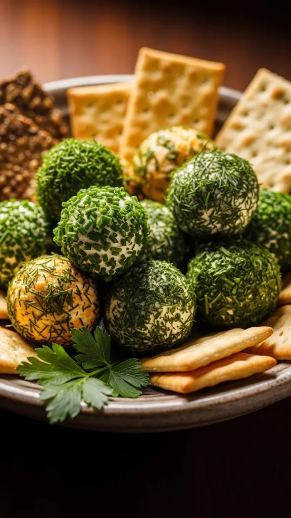 Garlic Herb Cheese Balls