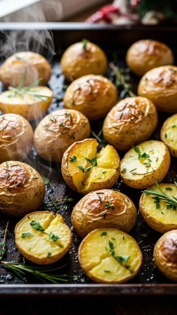 Herb Butter Roasted Baby Potatoes