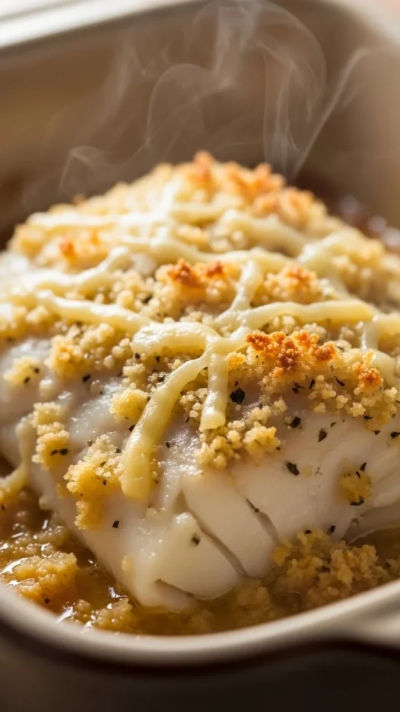 Garlic Parmesan Baked Cod