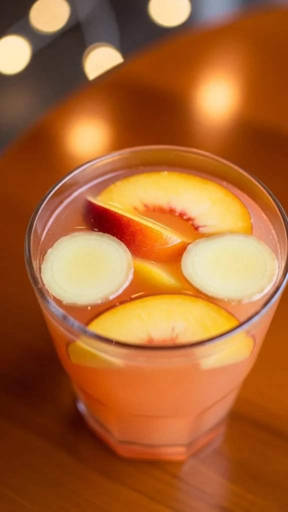 Ginger Peach Glow Punch