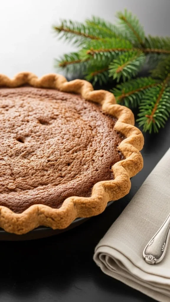 Gingerbread Cookie Crust + Eggnog Cream Pie