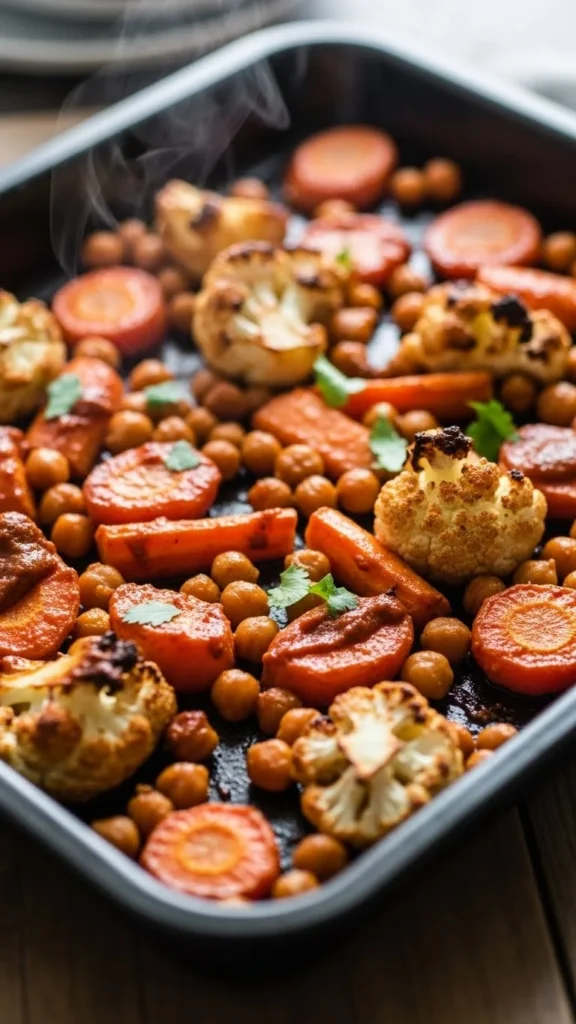 Harissa Roast Veg & Chickpeas