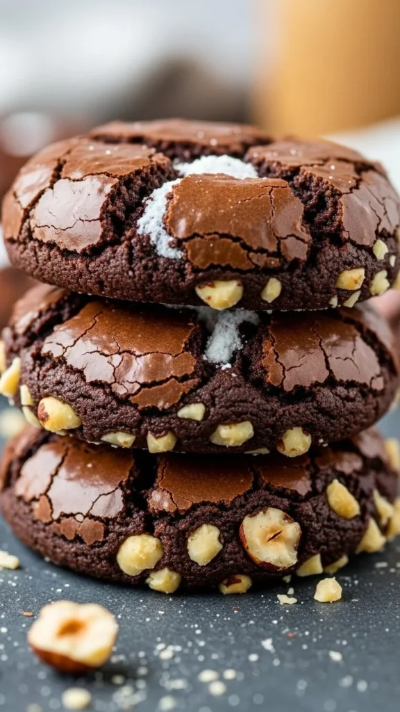 Hazelnut Brownie Cookies