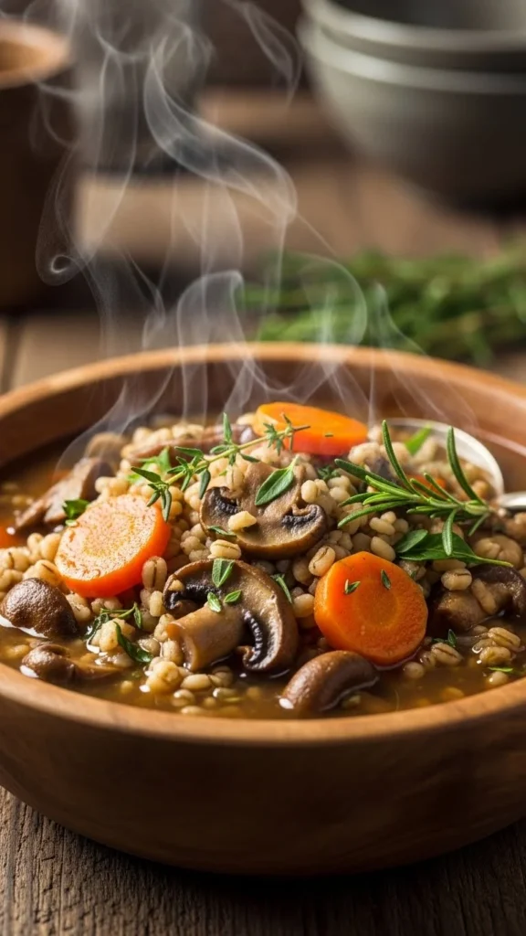 Hearty Mushroom Barley Soup