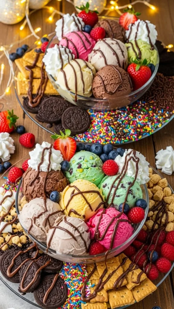 Holiday Ice Cream Sundae Board