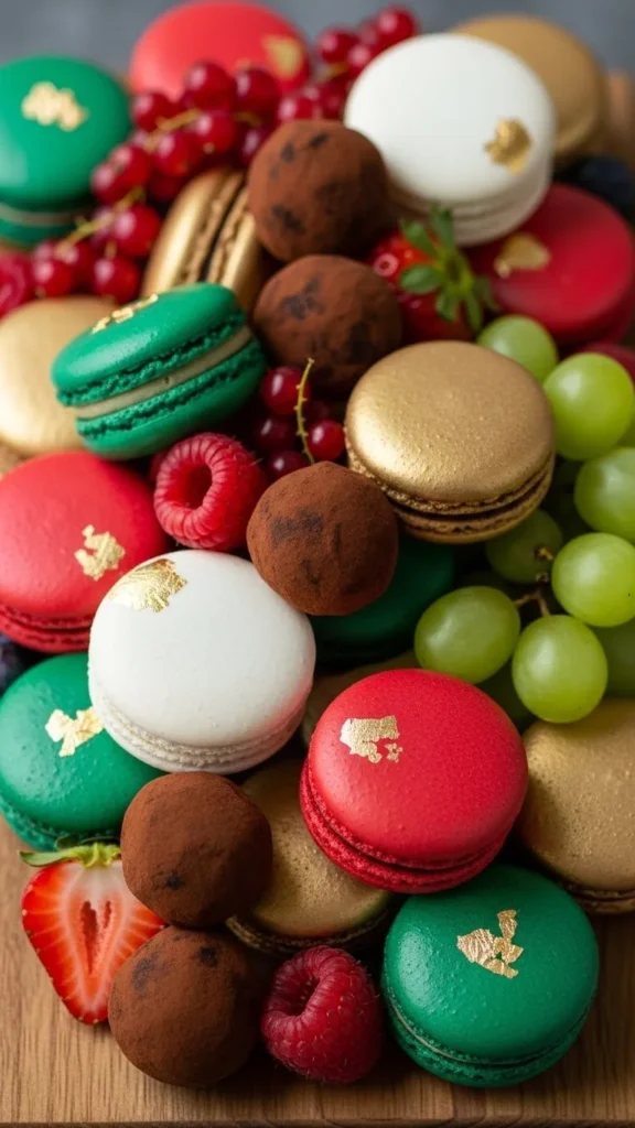 Holiday Macaron Dessert Board