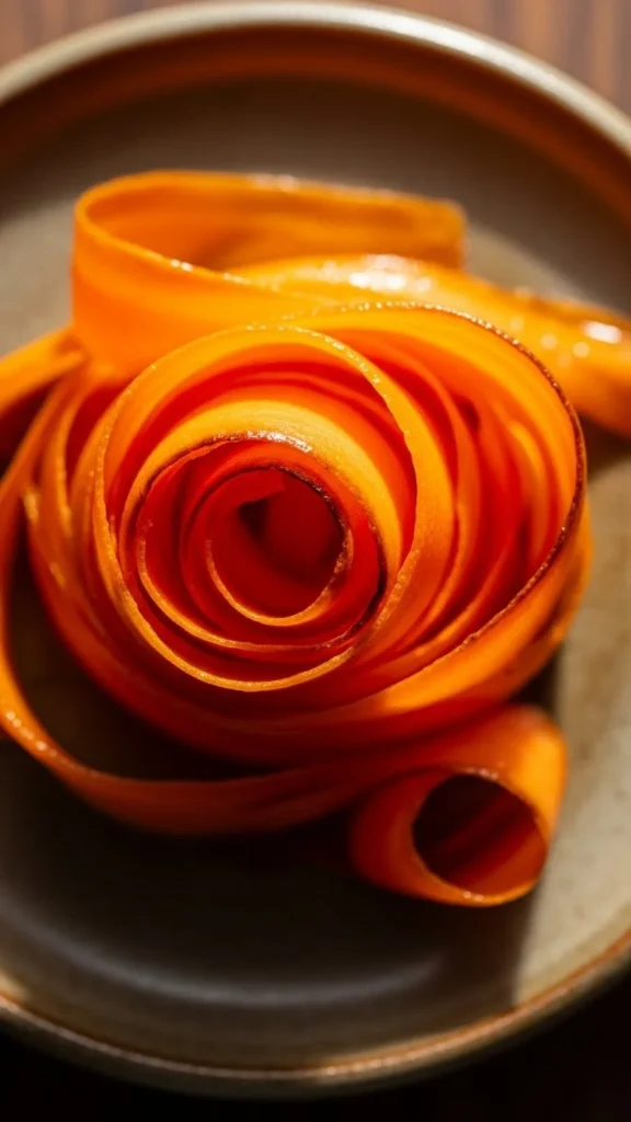 Honey-Glazed Carrot Ribbons