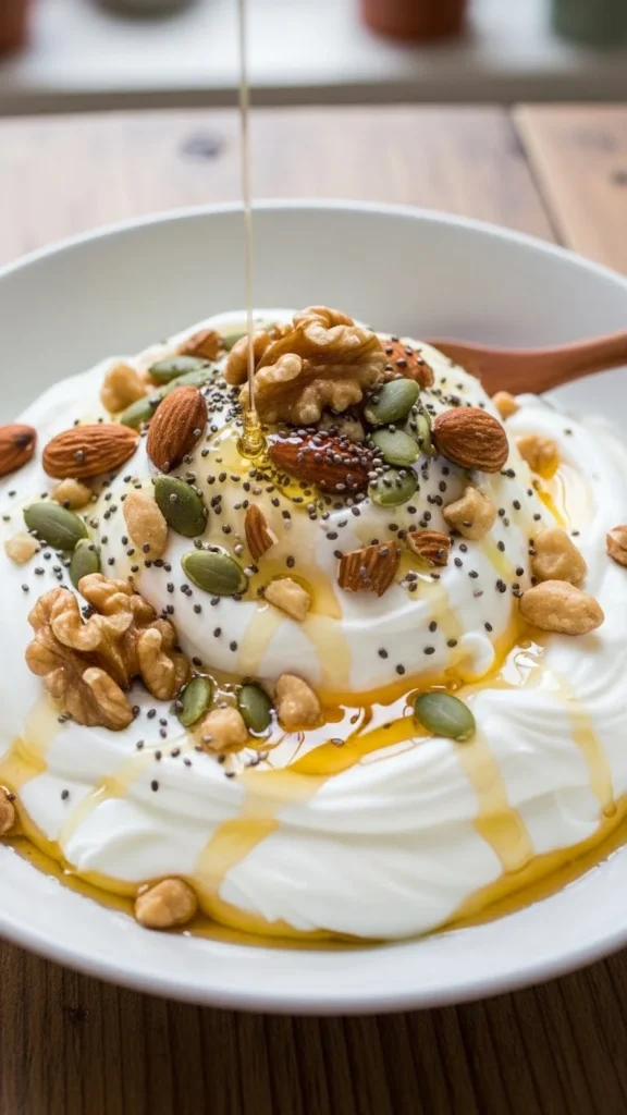 Honey Nut Greek Yogurt Bowl