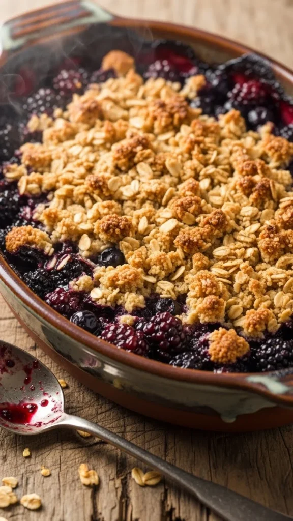 Hot Berry Oat Crisp
