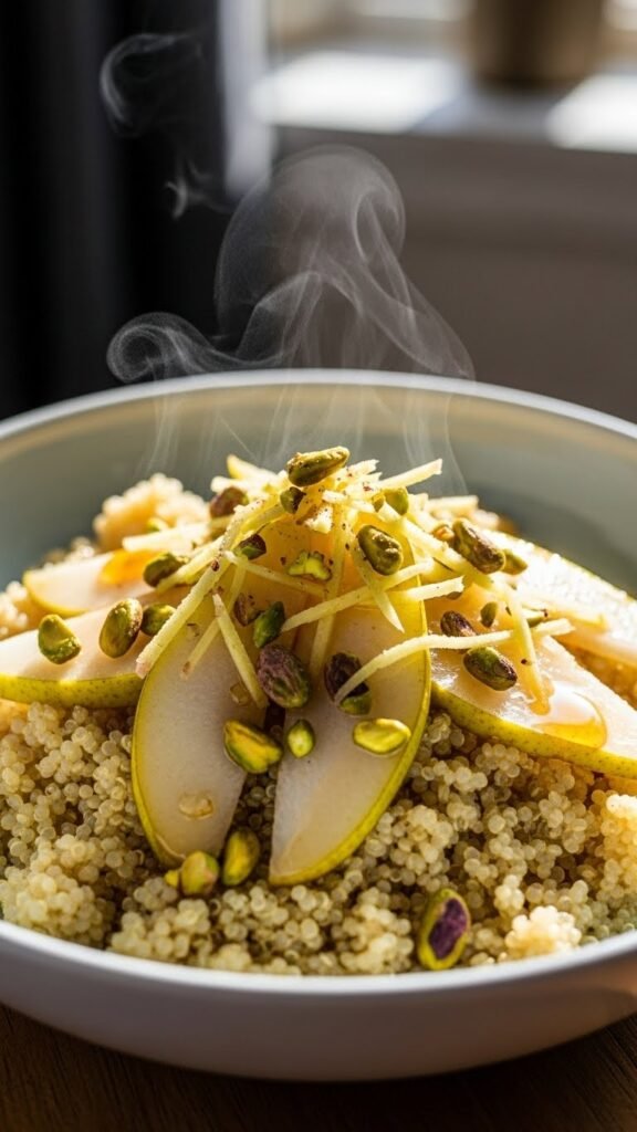 Pear & Ginger Quinoa Bowl